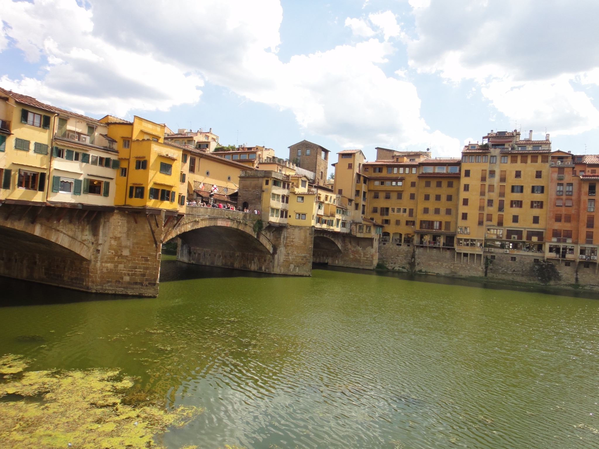 The Ponte Vecchio crossing the Arno River in Florence
