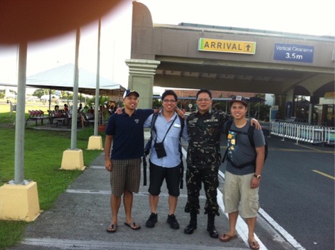 Travelers departing Manila for Singapore